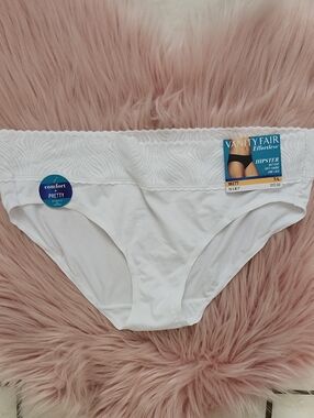 BRAND NEW VANITY FAIR EFFORTLESS LACE HIPSTER PANTIES-7/L